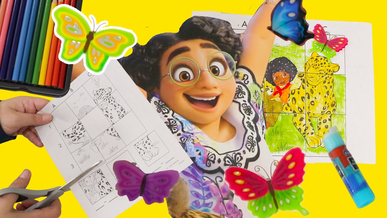 Colorines y actividades de Encanto para niñas y niños y Album de Intensamente 2