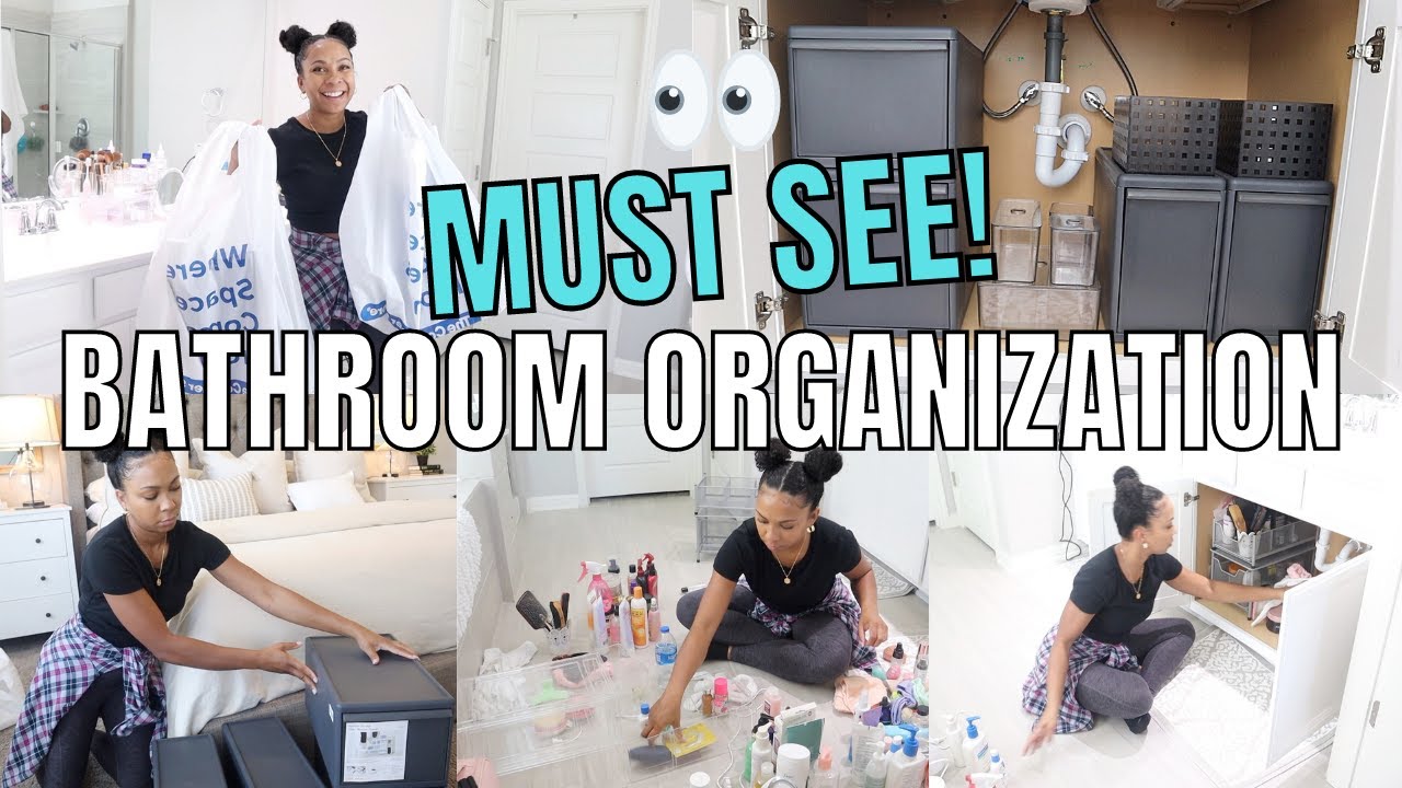 BATHROOM ORGANIZATION 2021 |ORGANIZE UNDER THE BATHROOM SINK | CLEAN, DECLUTTER AND ORGANIZE |