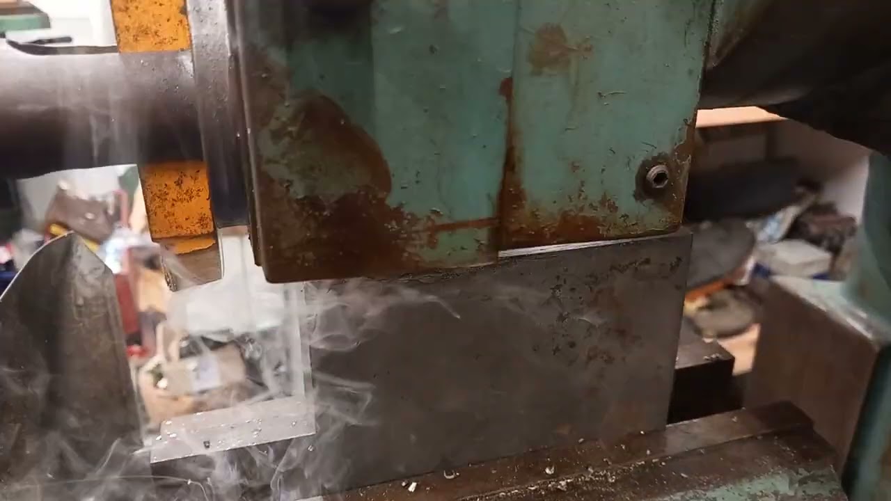 Roughing cuts on the Elliott shaper.