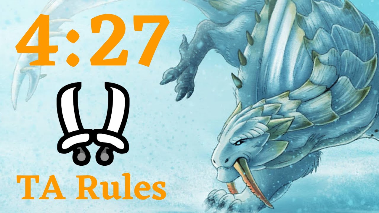 [MH RISE] Barioth Dual Blades Solo (TA Rules) - 4:27