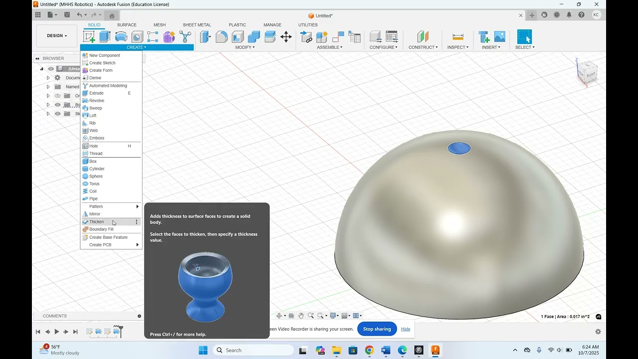 Fusion 360 - Golf Ball