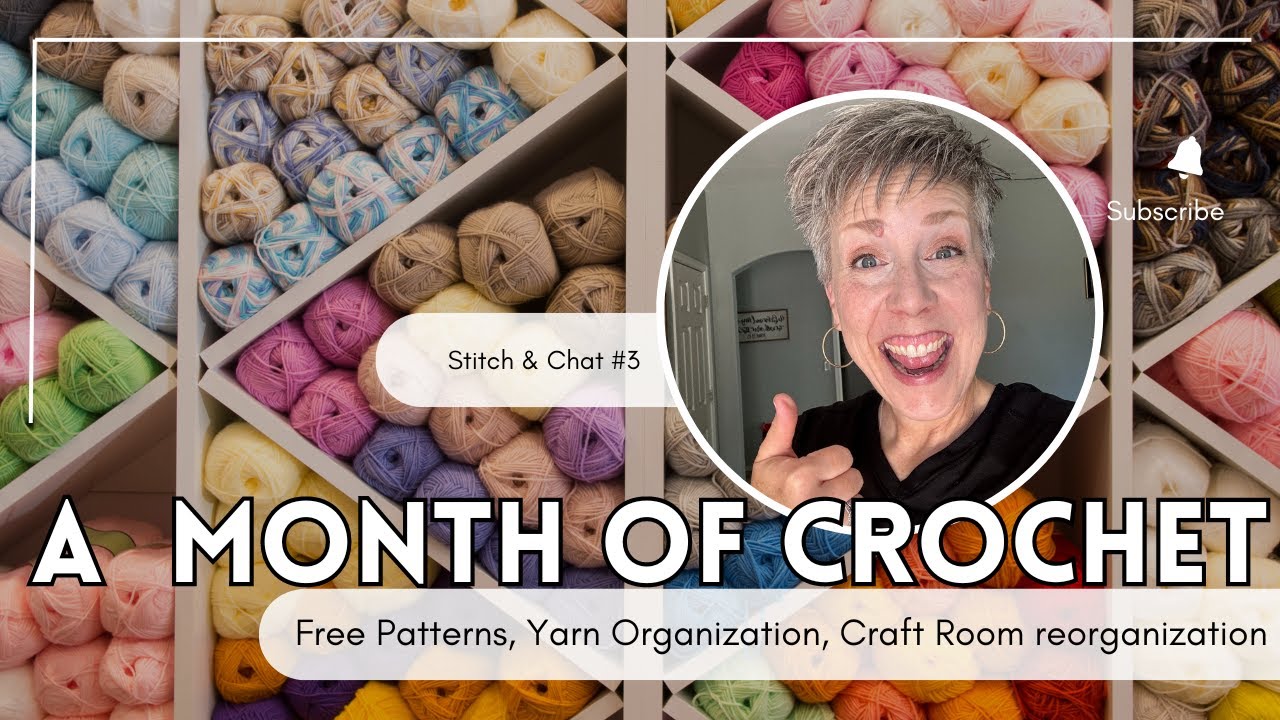 What I Crochet in a Month 🧶💕 Tips for how I Organize my yarn, I share a few QUICK Easter Patterns!