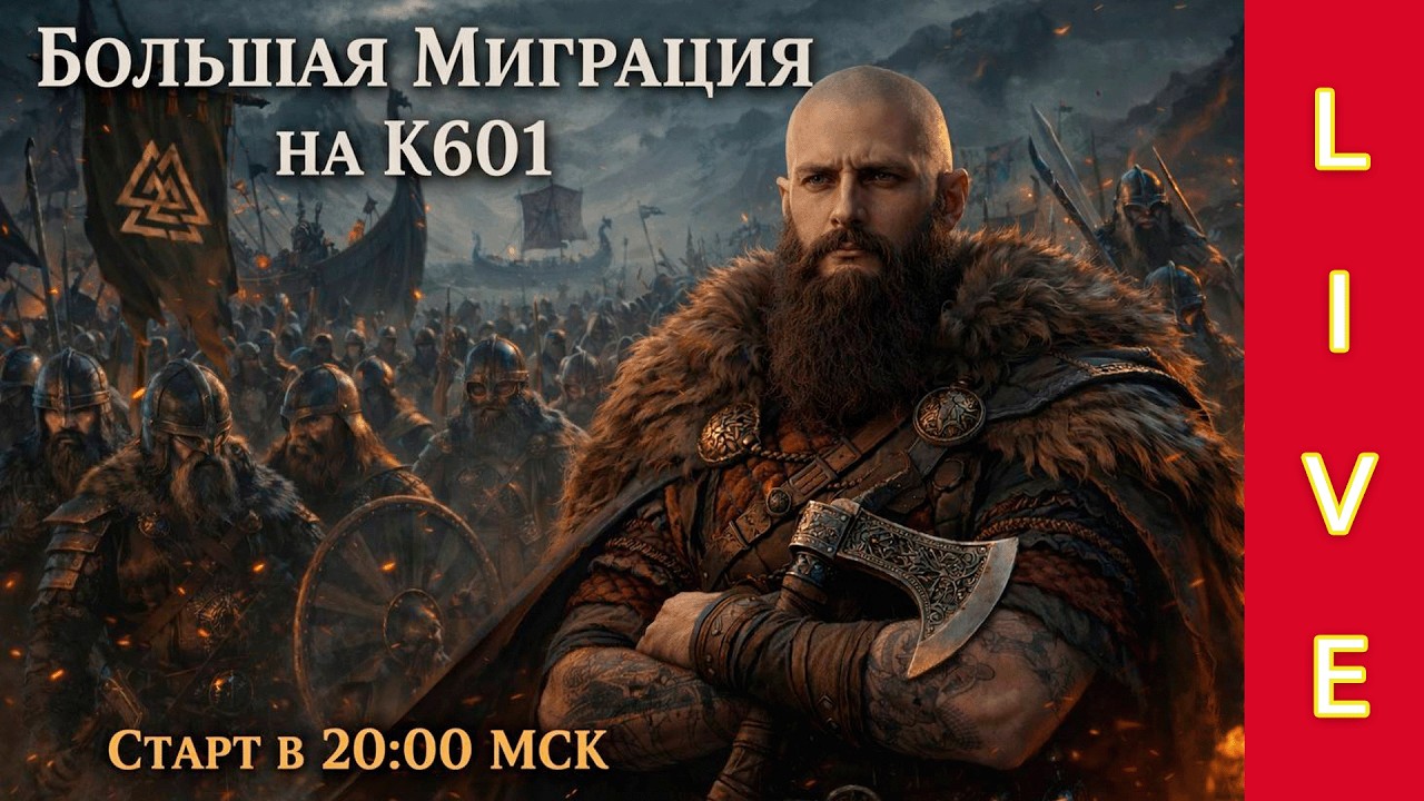 🔴 БОЛЬШАЯ МИГРАЦИЯ К601 LIVE 🔴 #vikingrise  #викинграйс