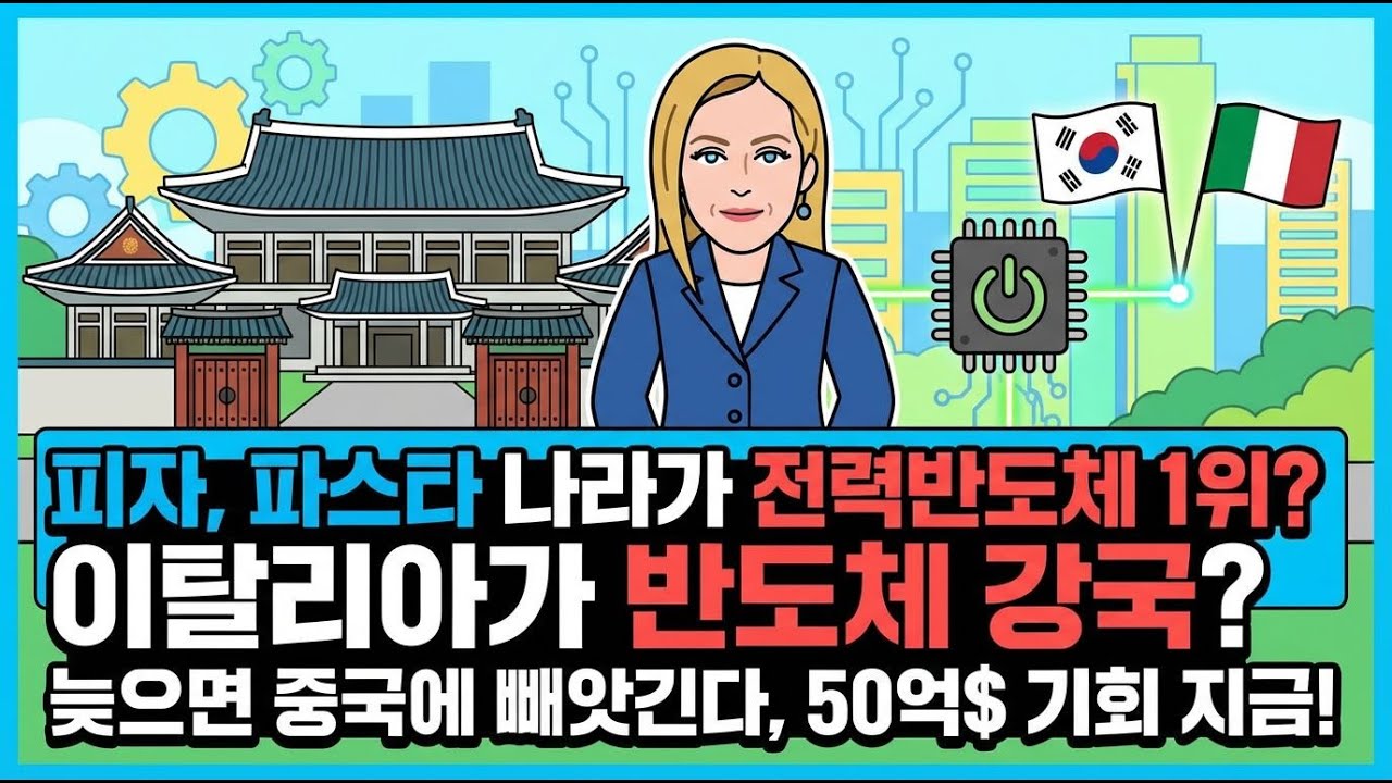 [맨정신경제학] 한국-이탈리아 반도체 동맹, 전력반도체 시대를 열다ㅣ#이탈리아 #반도체 #전력반도체 #협력 #기회