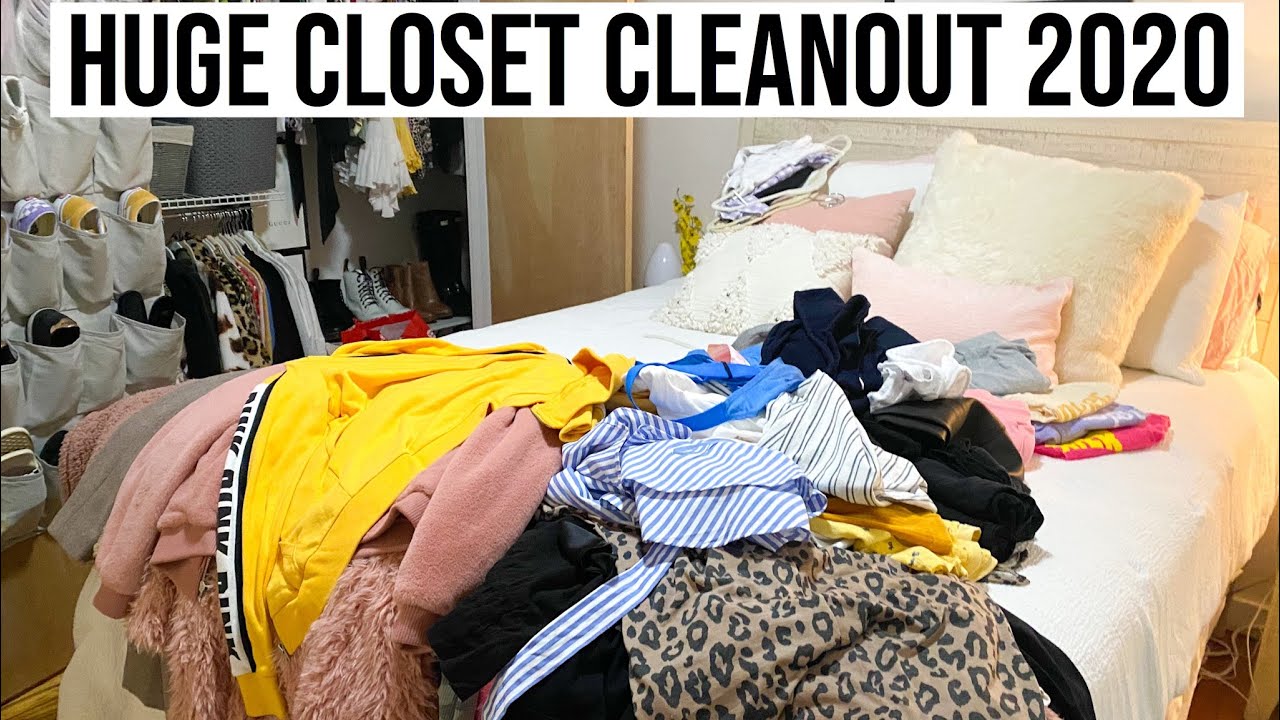 EXTREME closet declutter/clean out! || Closet Organization 2020 (tips & tricks)