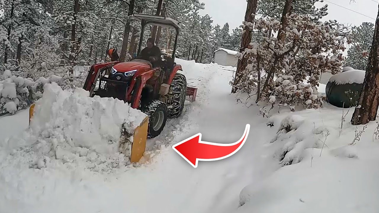 Tym 574HST: The best homeowner compact tractors for the winter.