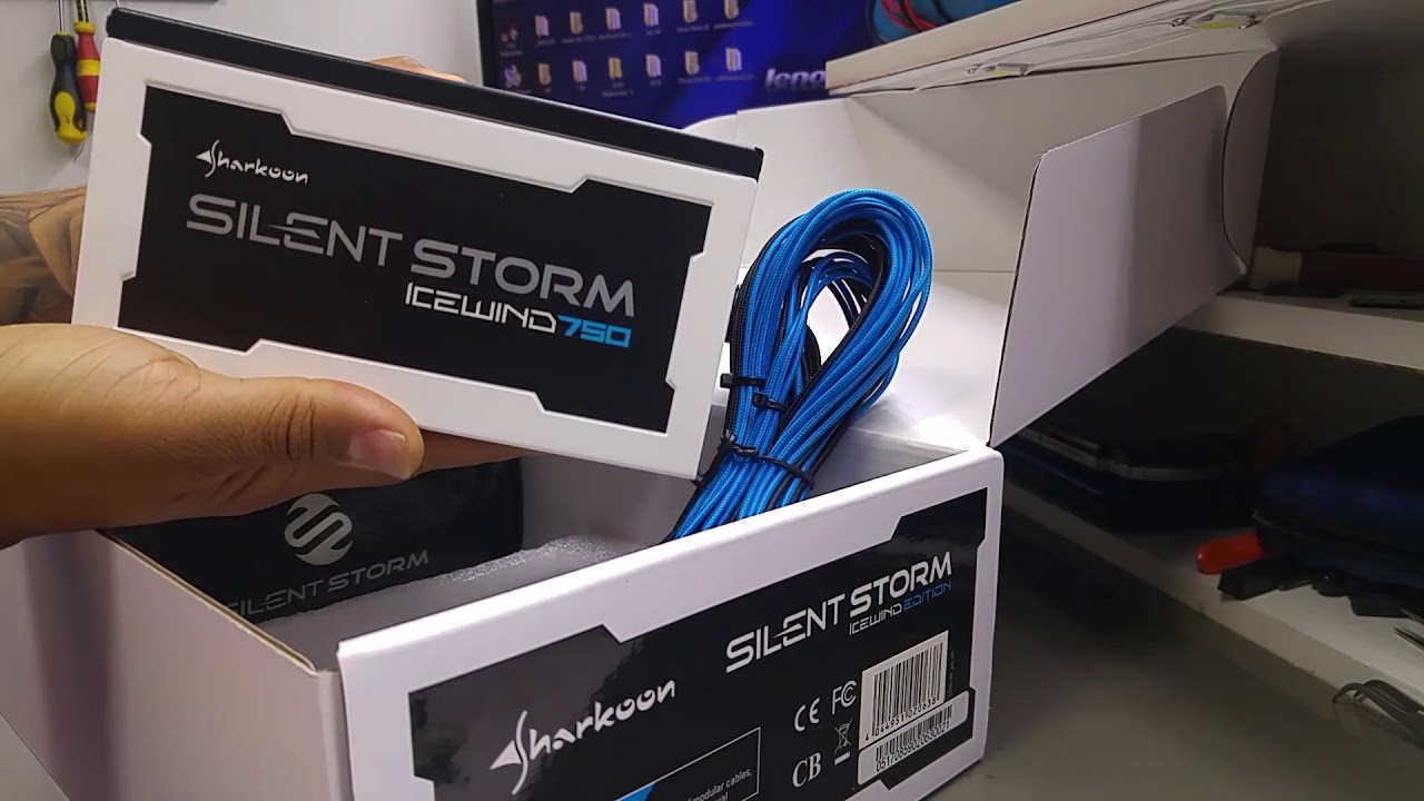 Fonte silent storm icewind 750w sharkoon