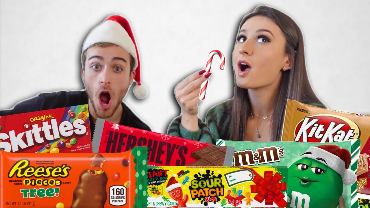 Trying WEIRD Christmas Candy *TASTE TEST*