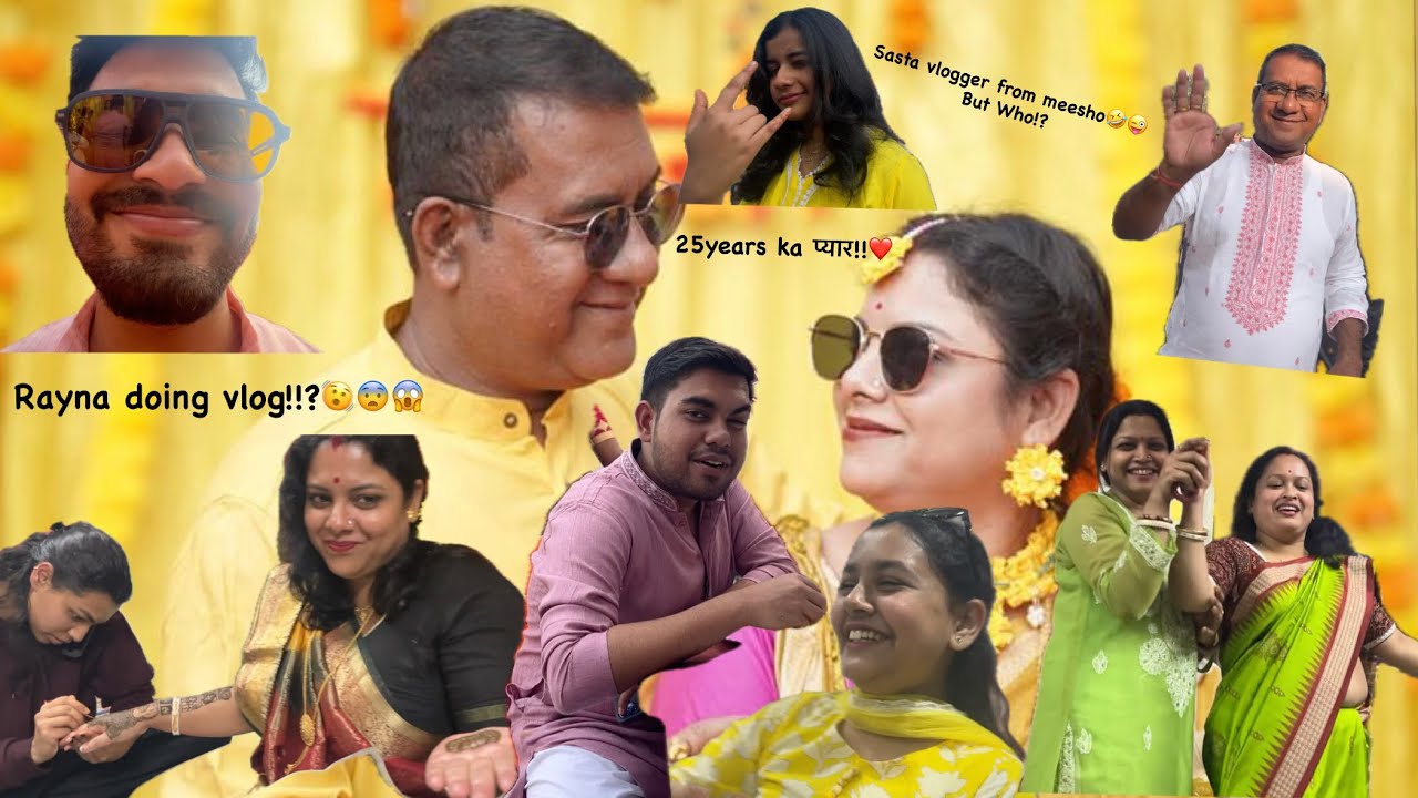 Mehendi and Haldi unlimited fun!!🤩🤗🎉🥳💛💚😍
