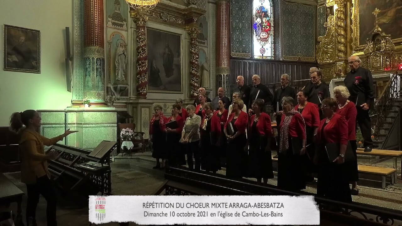 Répétition du Choeur mixte Arraga Abesbatza