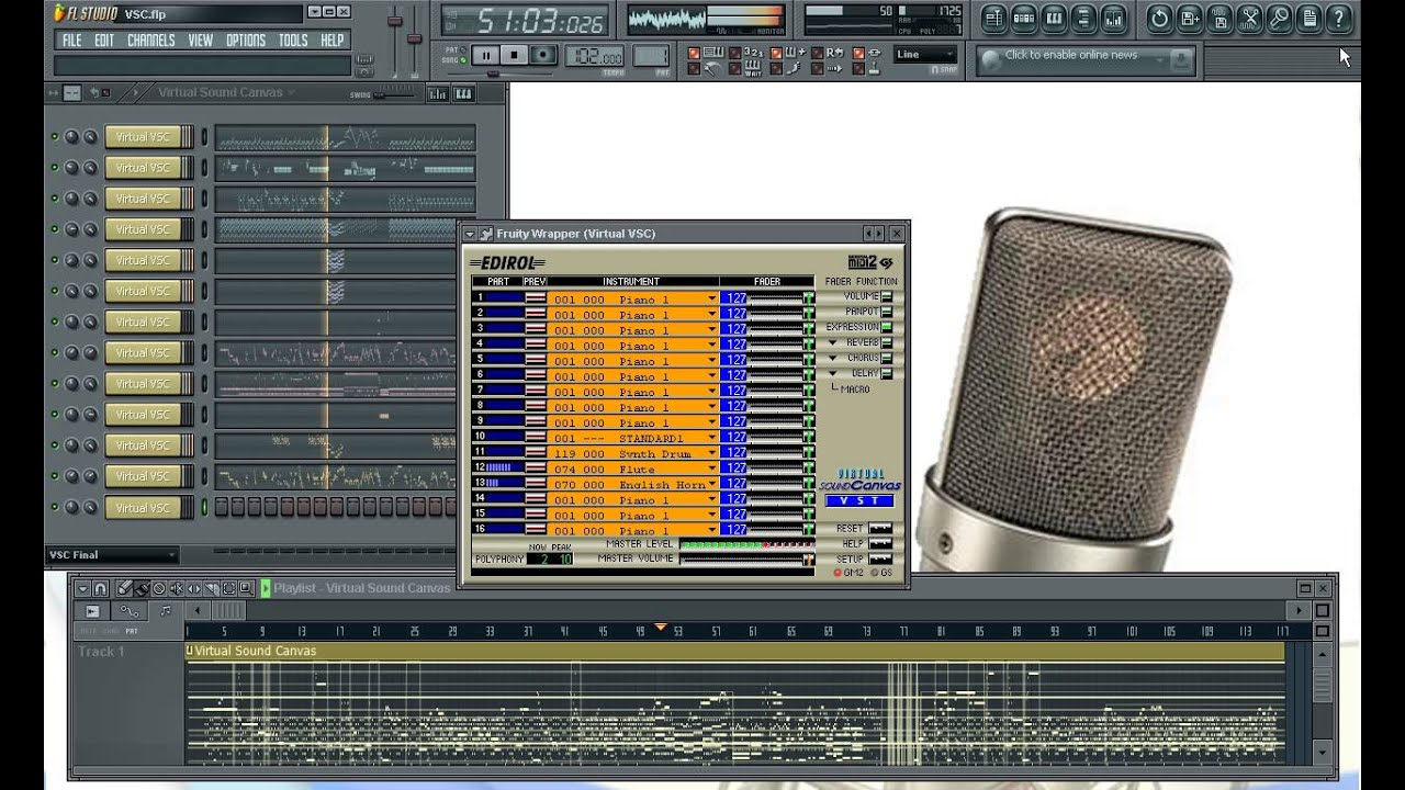 Instrumentos Virtuales | Virtual Sound Canvas | Clases Particulares de Producción Musical