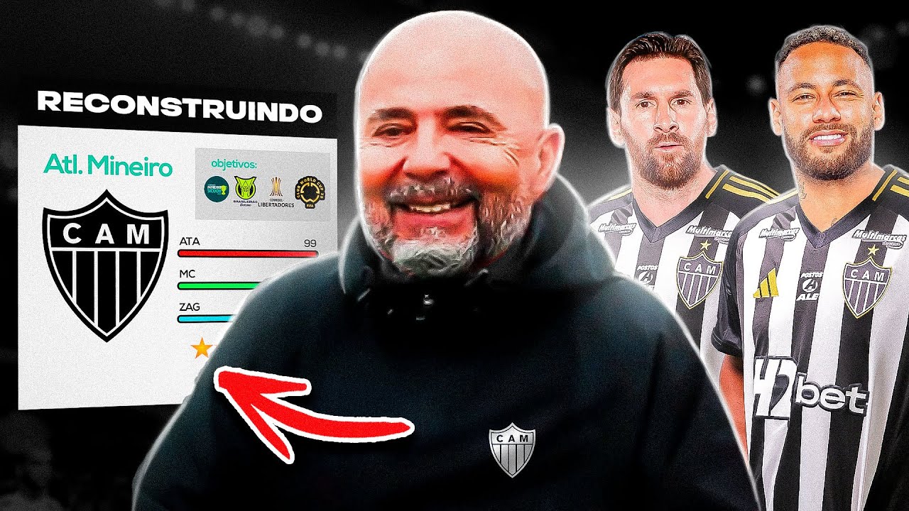 RECONSTRUINDO o NOVO ATL&Eacute;TICO MINEIRO de SAMPAOLI nesse PATCH ULTRA REALISTA!!