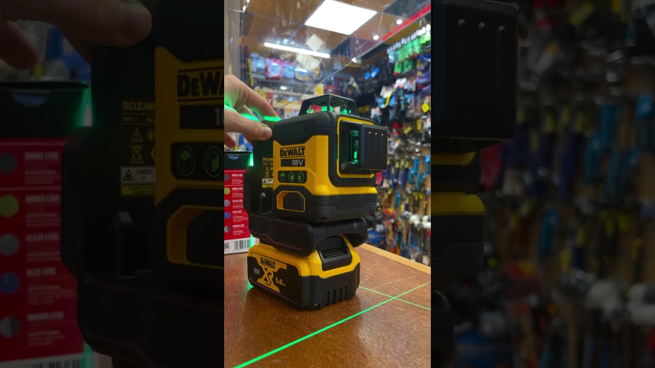 DeWalt DCLE34031N 18V Compact 3x360 Green Laser