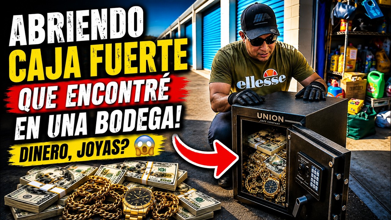Abriendo caja fuerte que ENCONTRÉ en una bodega! Dinero, joyas ? 😱