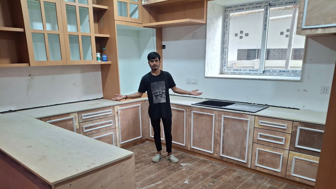 Dream Modular Kitchen Ready 😍 | Full Transformation #modularkitchen #vlog 