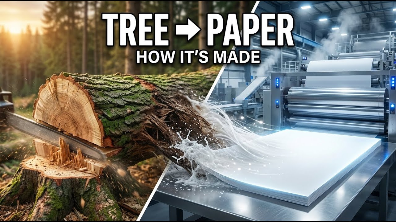 From Forest to Factory: How Paper is Made at Industrial Scale
