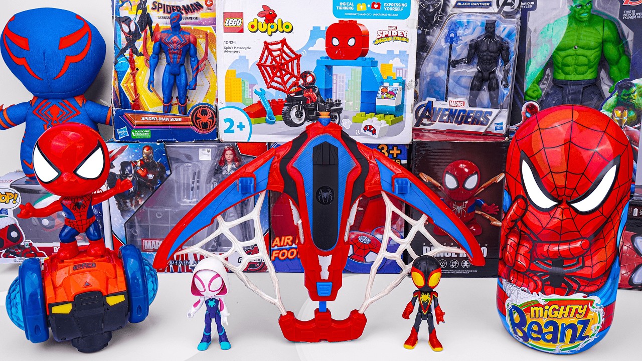 Marvel Spiderman Collection Unboxing Review | Spider-Man Nerf Blaster | Spider-Man Balance Car
