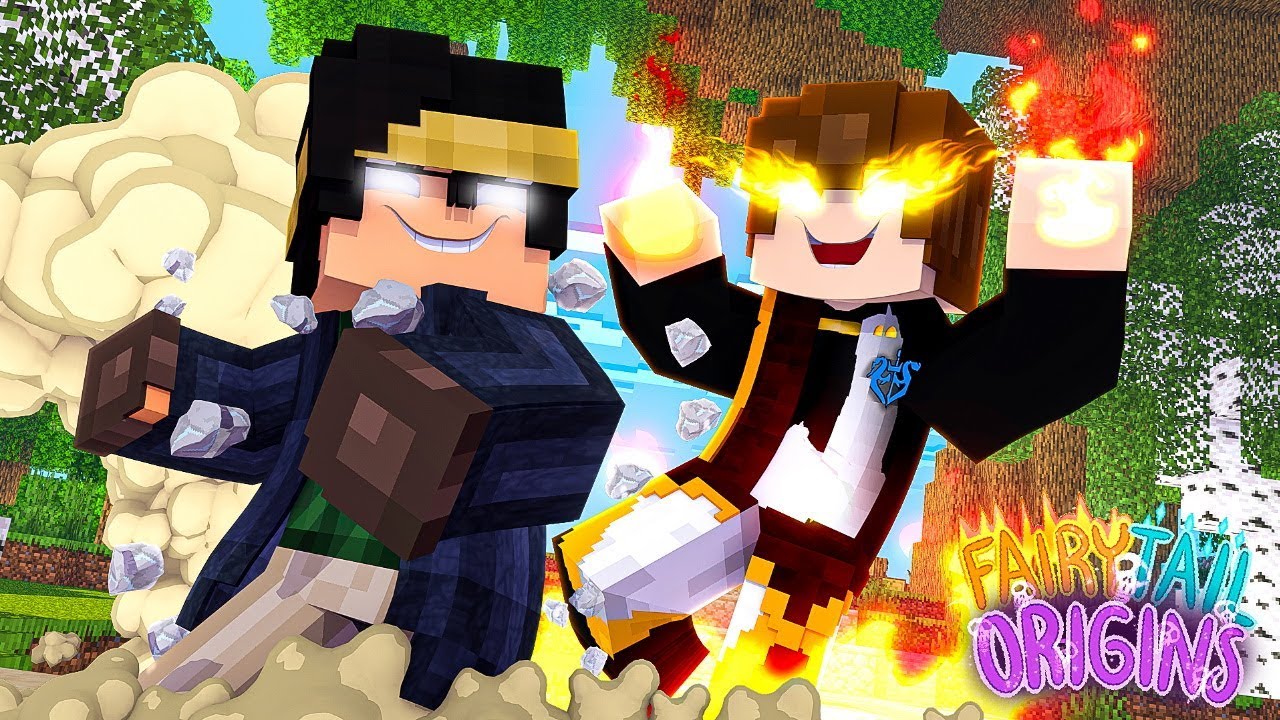 Dragon Slayer Faceoff! | Minecraft Fairy Tail Origins|  (Magic Minecraft Roleplay)