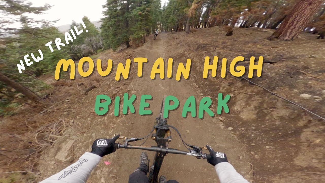 It Started Raining! | New Trail at Mountain High Bike Park
