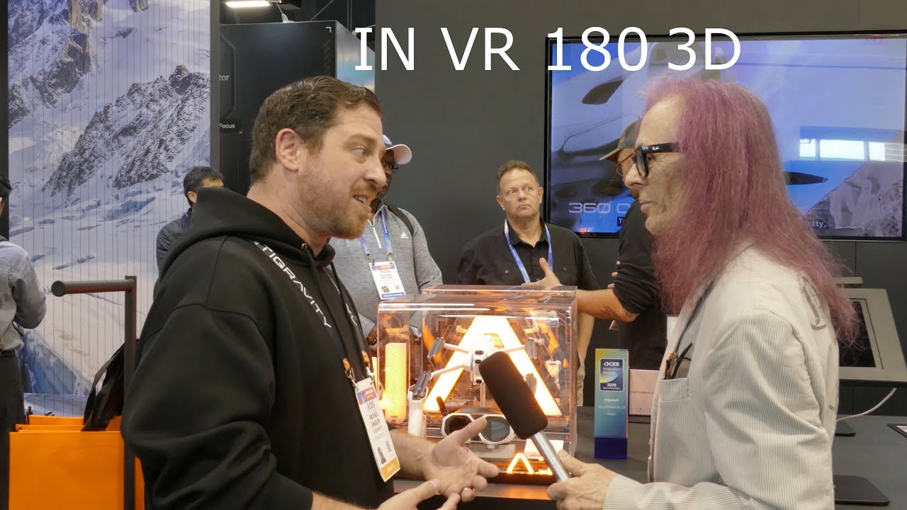 CES 2026 PART 2 WITH ANTIGRAVIRY A1 360 DRONE i 180 8k vr 3d