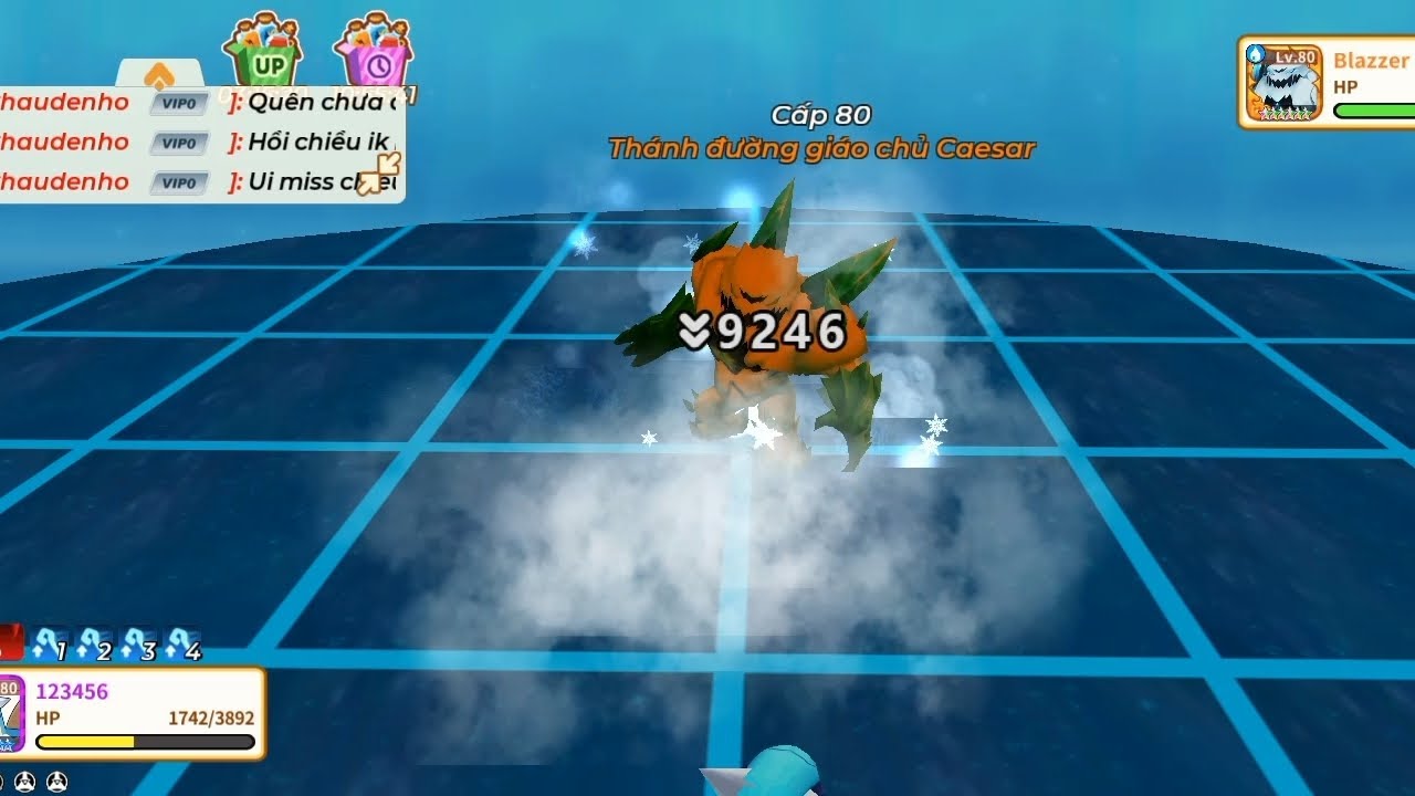 đánh hall nc là dễ ở acc phụ:) (blockman go) trainers arena