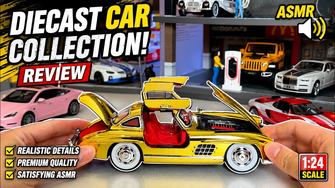 Ultimate Diecast Car Collection Review | Realistic Model Cars ASMR | 1:24 Scale