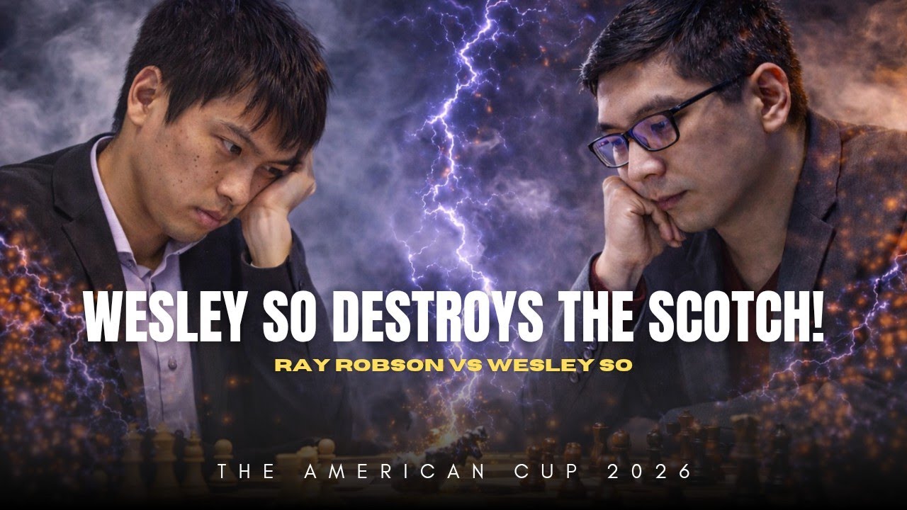 Ray Robson vs Wesley So ❗ Brilliant Blitz Victory in Scotch Game ❗ The American Cup 2026