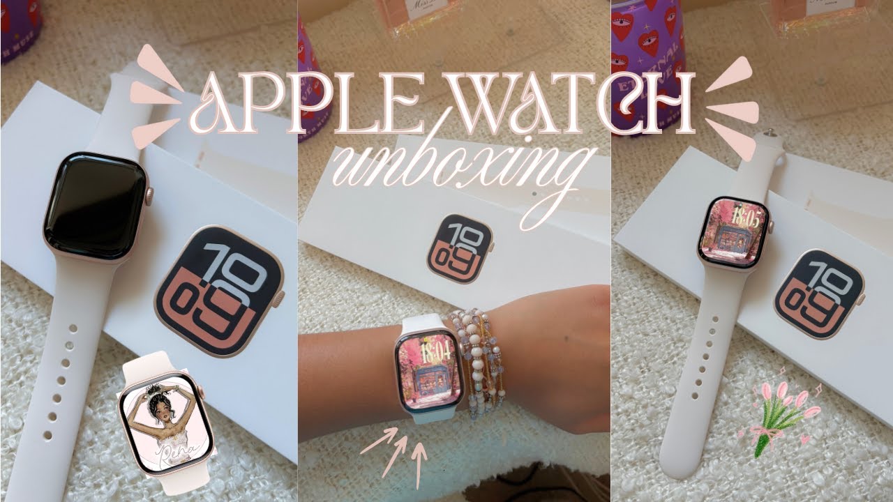 apple watch series 10 rose gold! | 42mm unboxing ✧ aesthetic tech & first impressios!