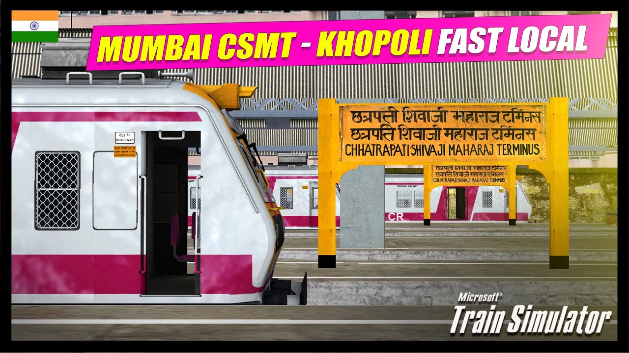 MUMBAI LOCAL TRAIN IS BACK | 95001 MUMBAI CSMT - KHOPOLI FAST LOCAL | INDIAN TRAIN SIMULATOR LIVE