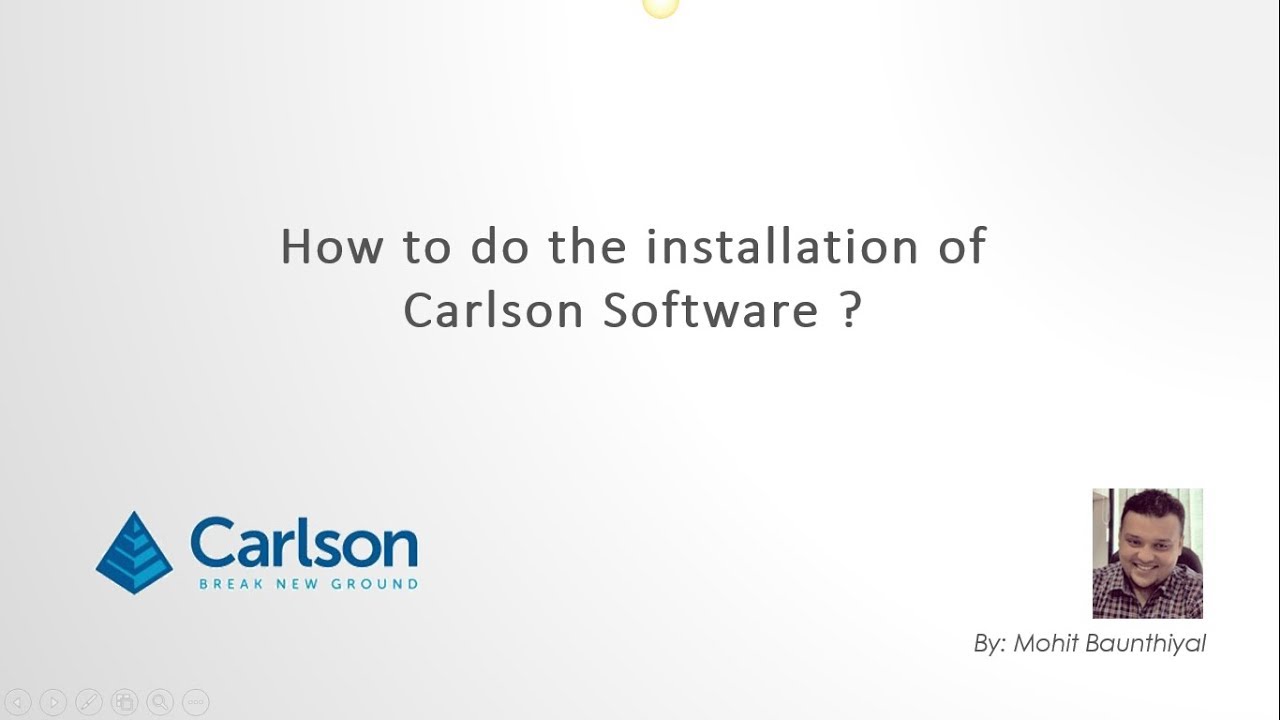Installation of Carlson Software