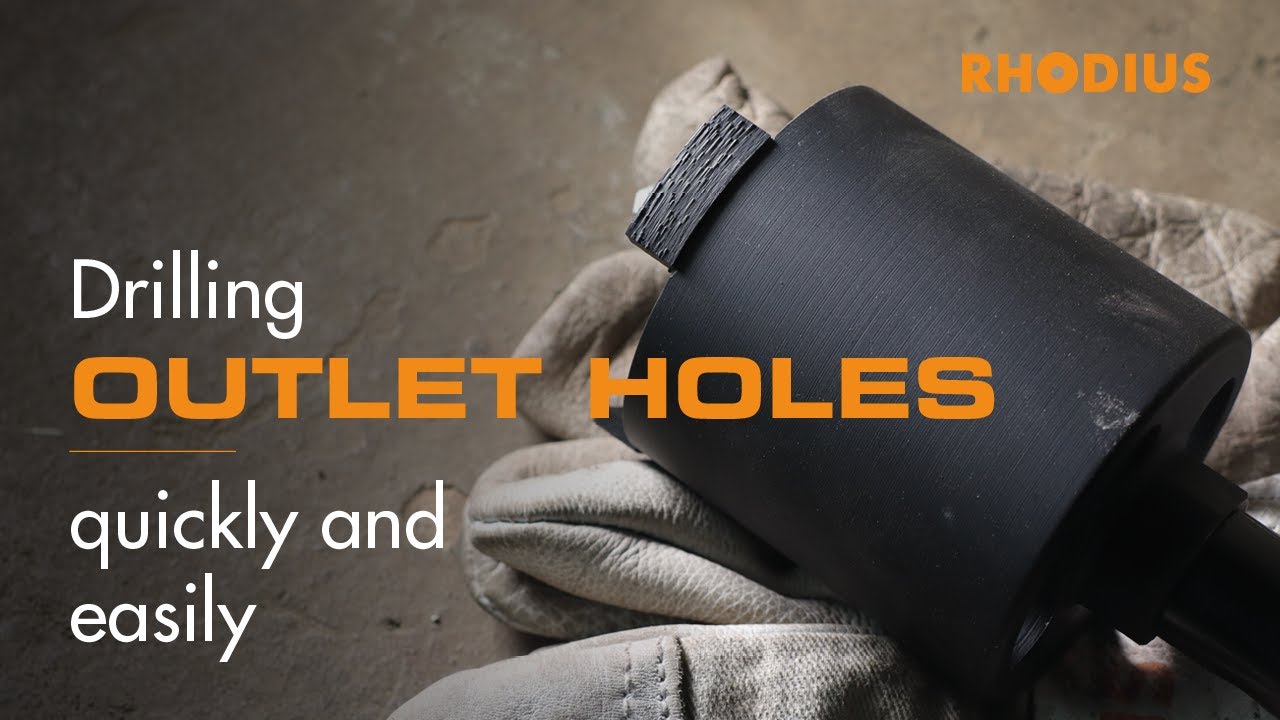 Drilling outlet holes quickly and easily