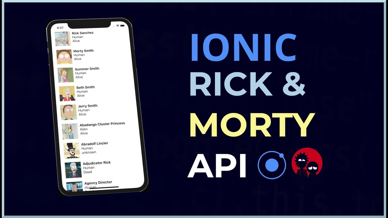 Ionic & Angular | Rick y Morty API