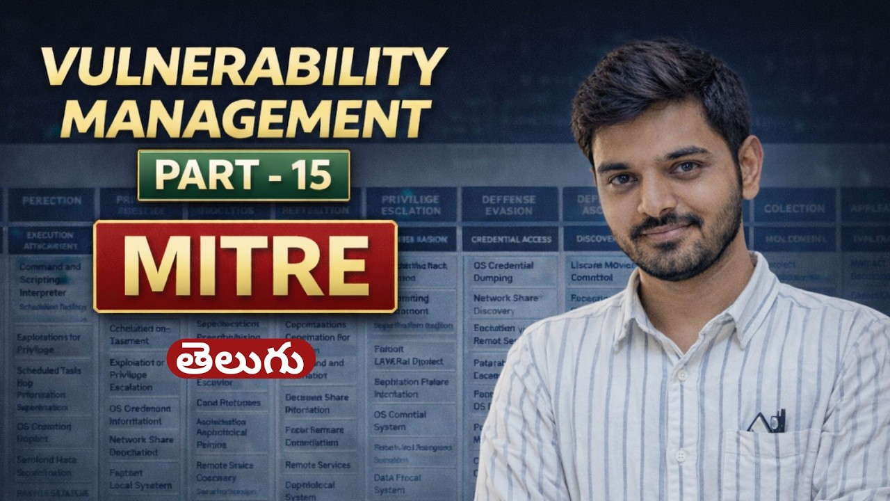 What is MITRE framework | Vulnerability Management Course Telugu | Raju K