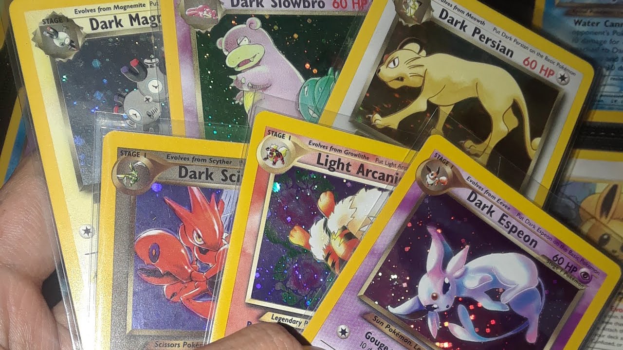 Pokemon Team Rocket set / Neo Destiny complete card sets