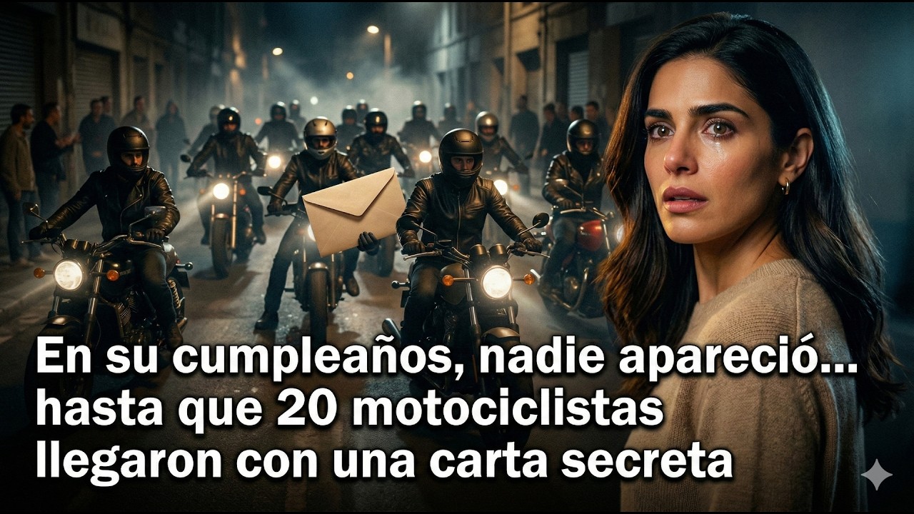 Nadie fue a su cumpleaños... hasta que 20 motociclistas llegaron con su carta secreta