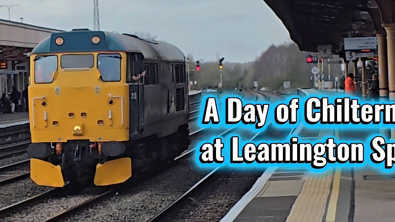 Exploring Chiltern railways at Leamington Spa including multiple freight workings. 13/03/26