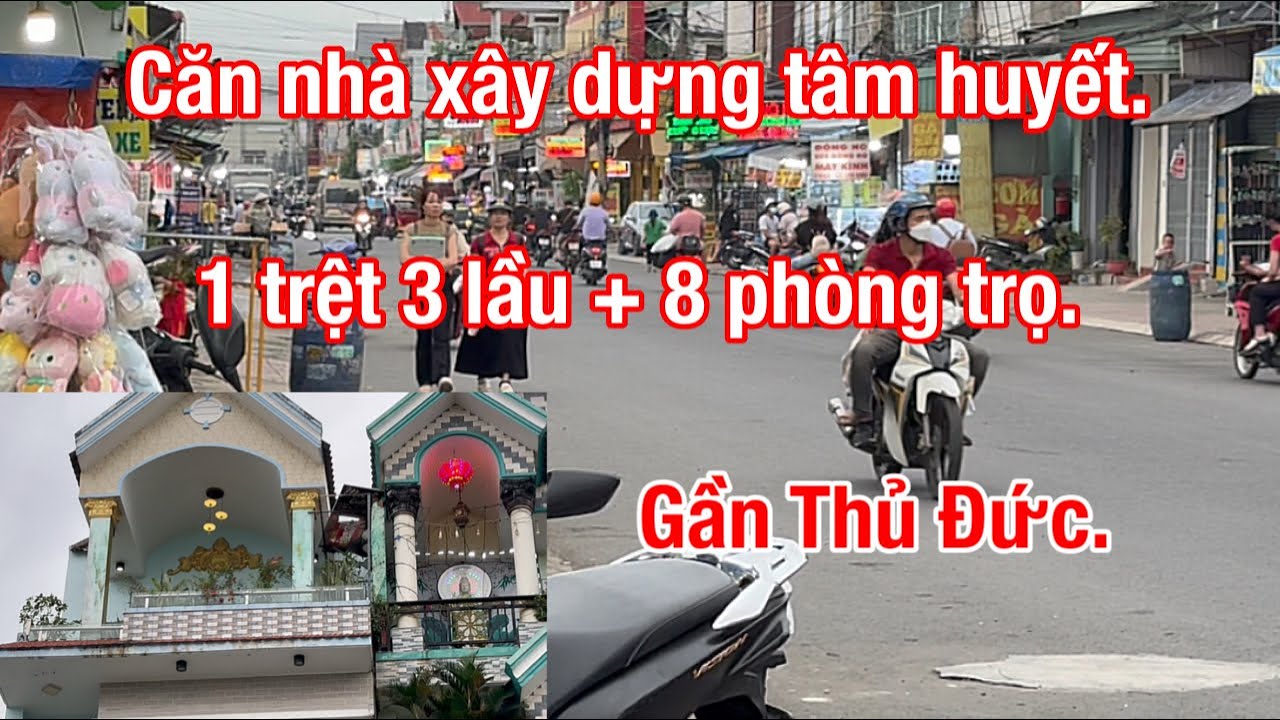 Bán Nhà Mặt Tiền Đường Kinh Doanh. KDC Đông Đúc. Gần Thủ Đức. Xây Dựng Tâm Huyết. Giá Đầu Tư Tốt. 