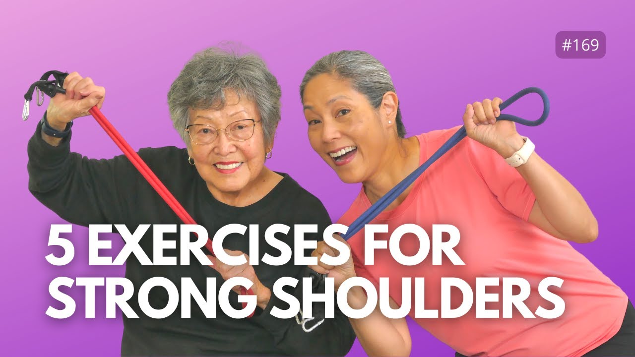 Boost Shoulder Strength with Resistance Bands, Seniors & Beginners