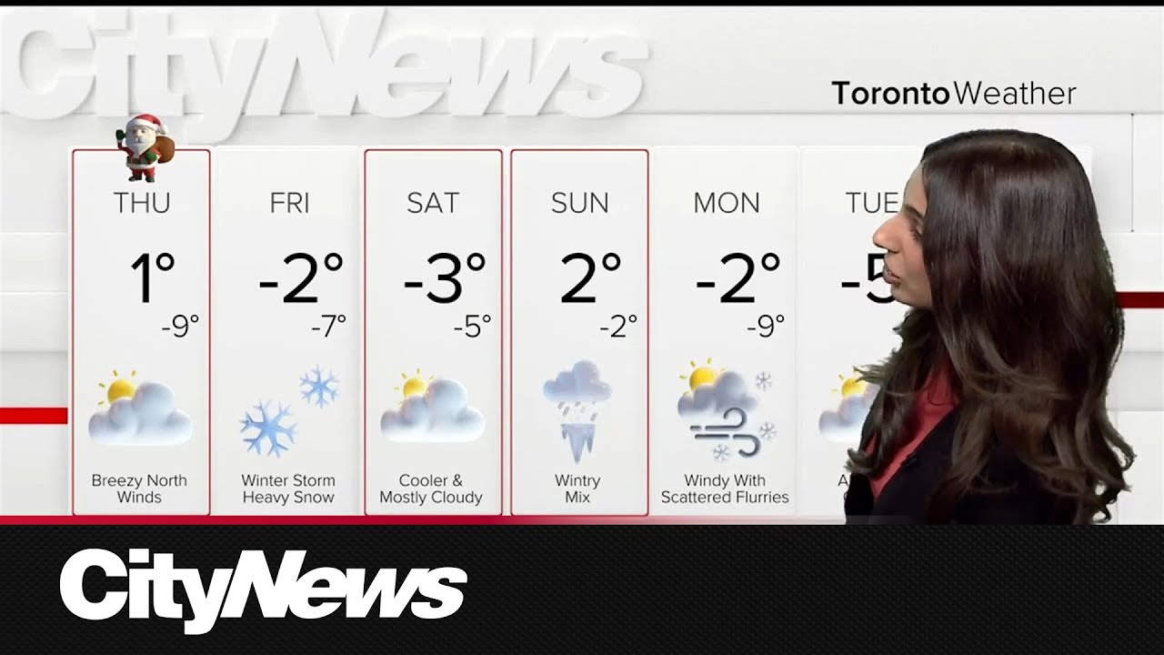 Quiet Christmas ahead of heavy snow on Boxing Day