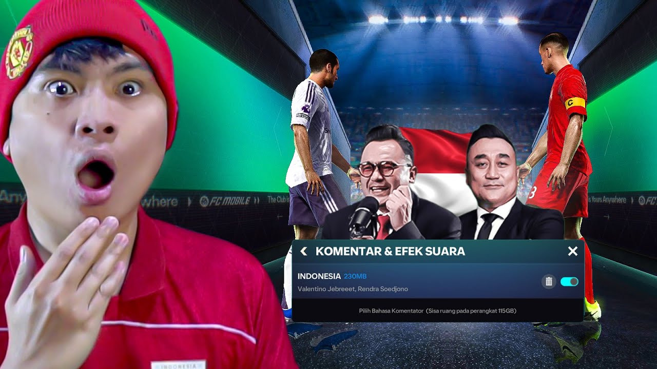 Akhirnyaa wak!!! ada Komentator Bahasa Indonesia di FC Mobile Mantap kaleee