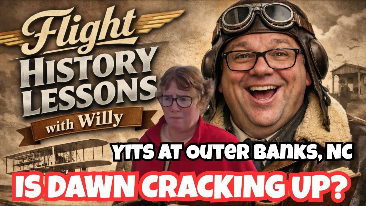 YITS Outer Banks NC | Wilbur Wright & Dawnelia Airhead Aviation History | Dawn's Laughing Spell