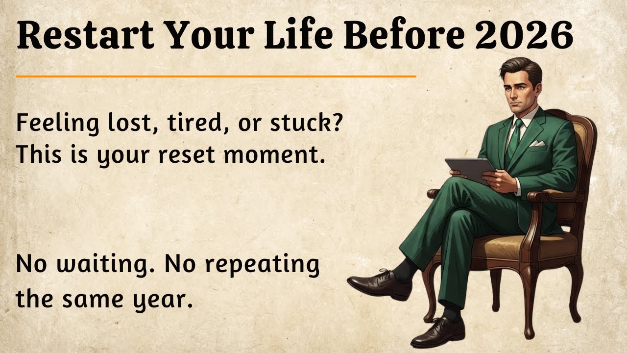 Restart Your Life Speak Better English Before 2026 Ends || Graded Reader || Improve Englishy ✅