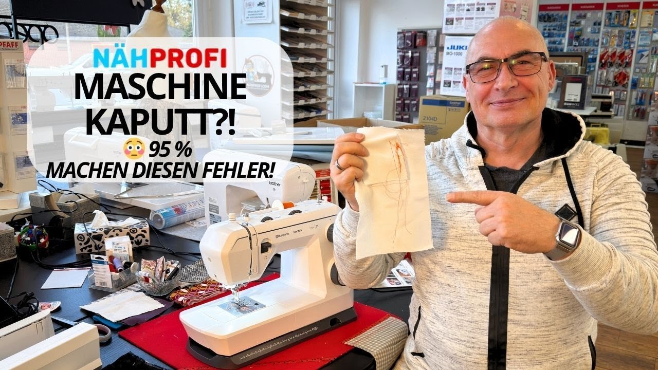 Nähmaschine kaputt? 😱 In 95 % der Fälle hilft DAS hier!