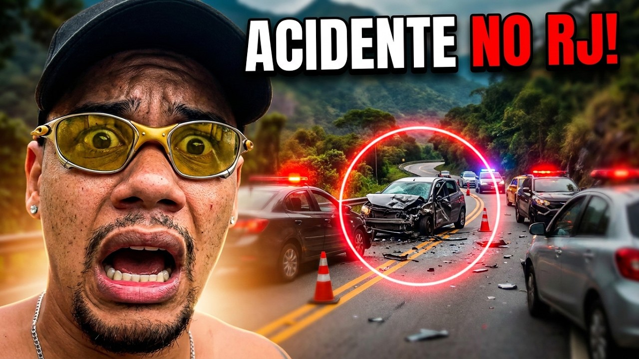 Dois Carros Bateram NA MINHA FRENTE no RJ! 😱