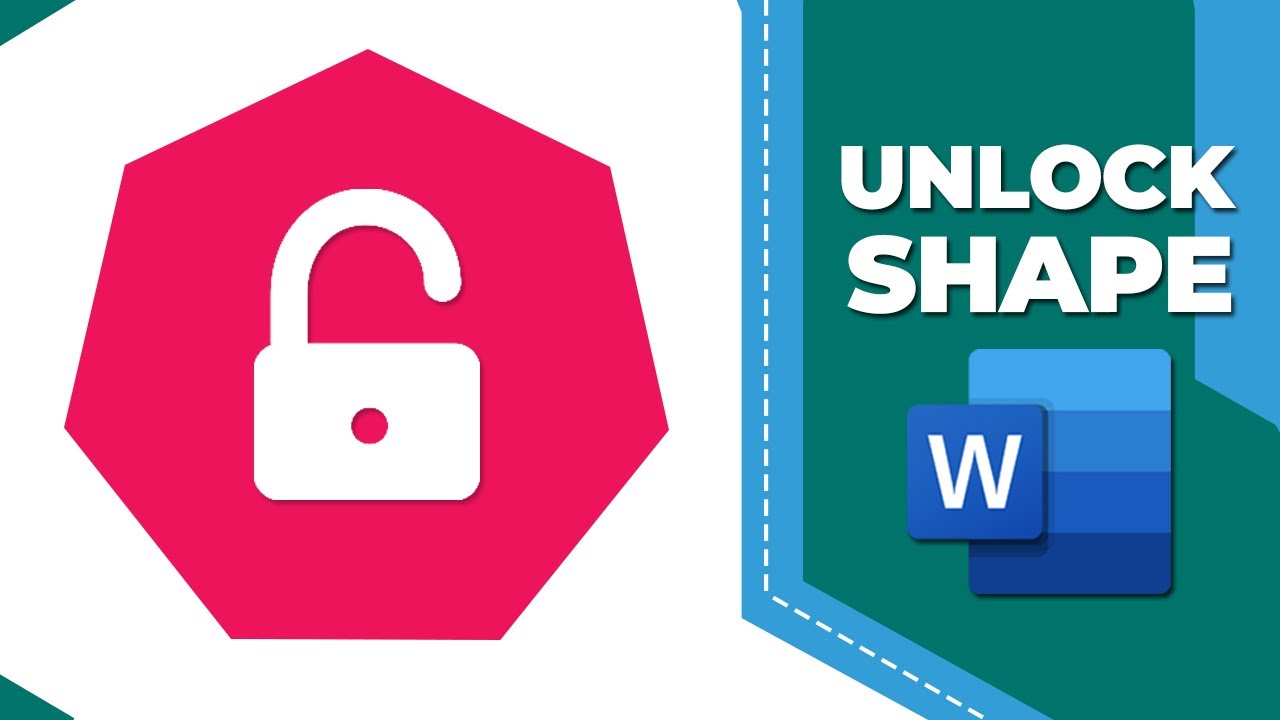 How to unlock shapes in word