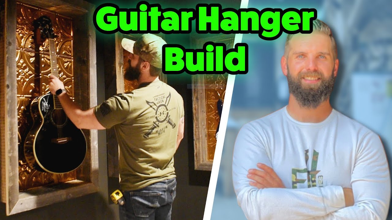 DIY Guitar Wall Hanger!!🎸 Awesome Woodworking Project!!