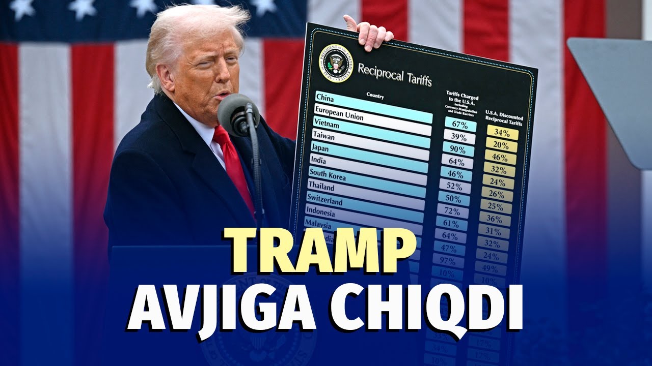 Amerikaning «Ozodlik kuni». Tramp butun dunyoga savdo urushi e’lon qildi