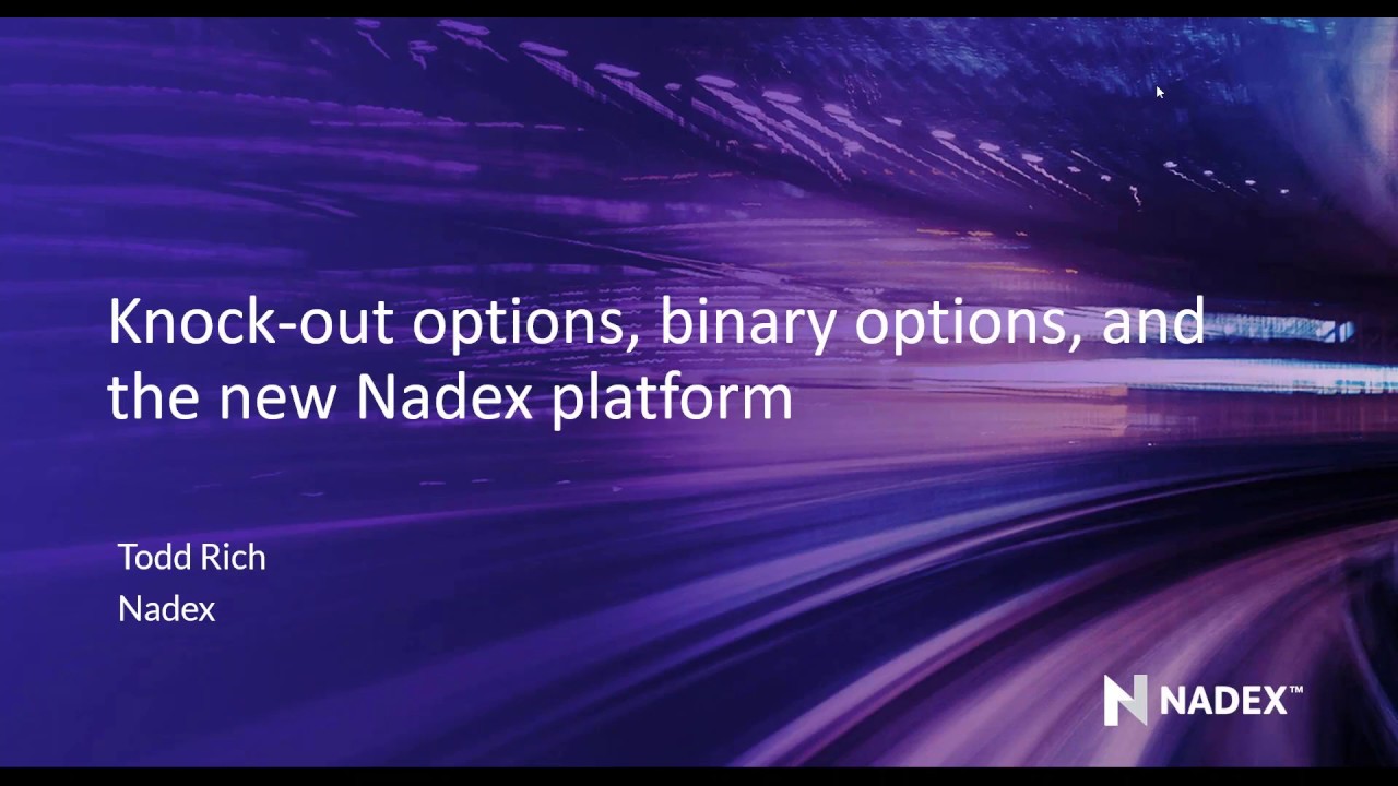 New Nadex platform: Charts and binary options & knock-outs