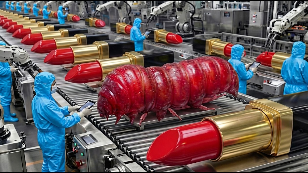Inside the Modern Lipstick Factory – How Millions of Lipsticks Are Made Daily (Full Process)