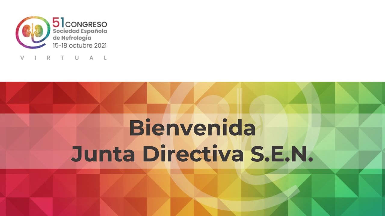 BIENVENIDA CONGRESO S.E.N. VIRTUAL 2021